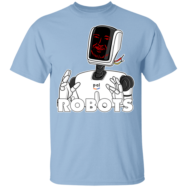 T-Shirts Light Blue / YXS Robots Youth T-Shirt
