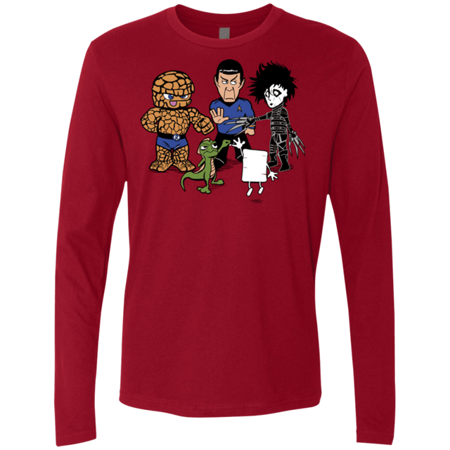 T-Shirts Cardinal / Small Rock Paper Scissors Men's Premium Long Sleeve