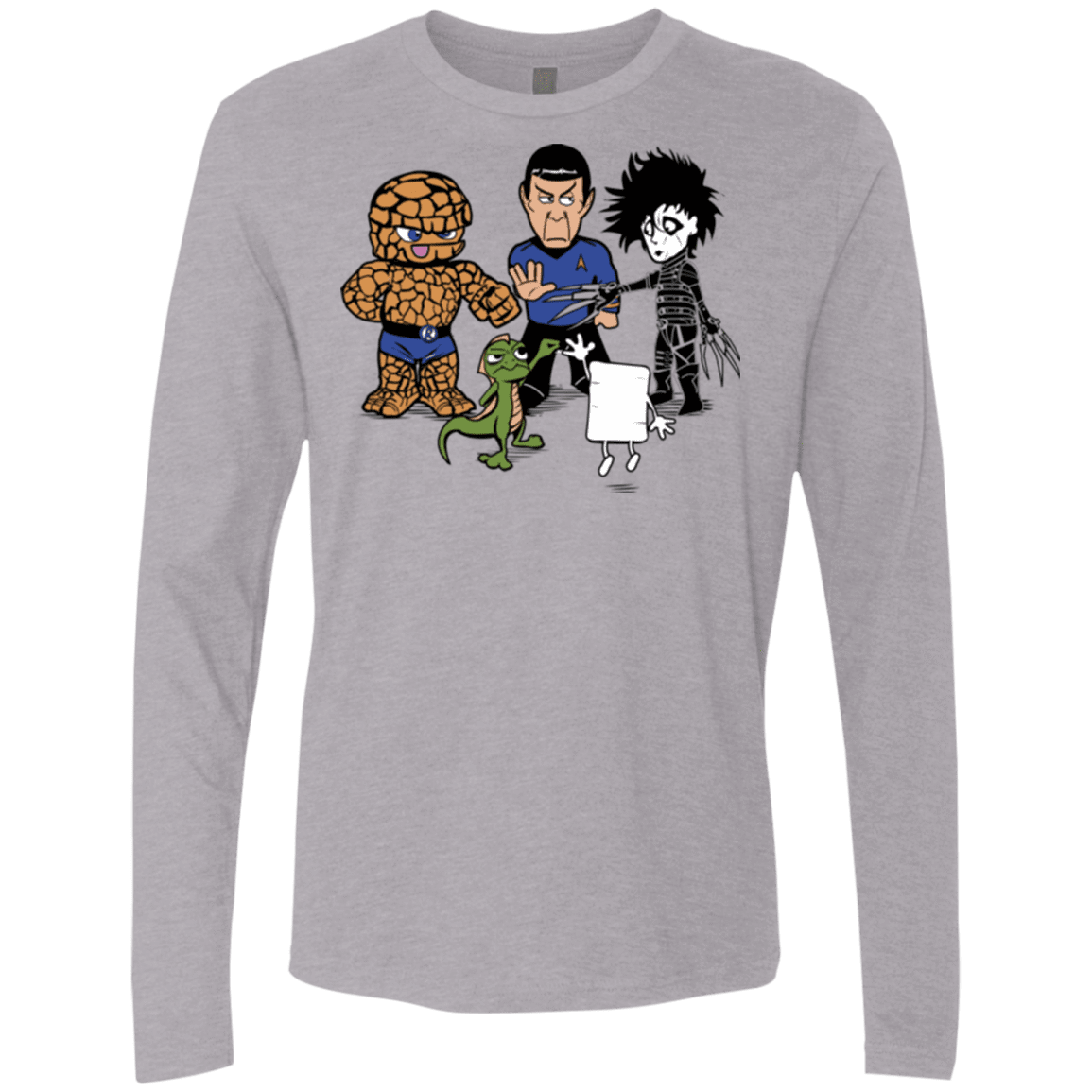 T-Shirts Heather Grey / Small Rock Paper Scissors Men's Premium Long Sleeve