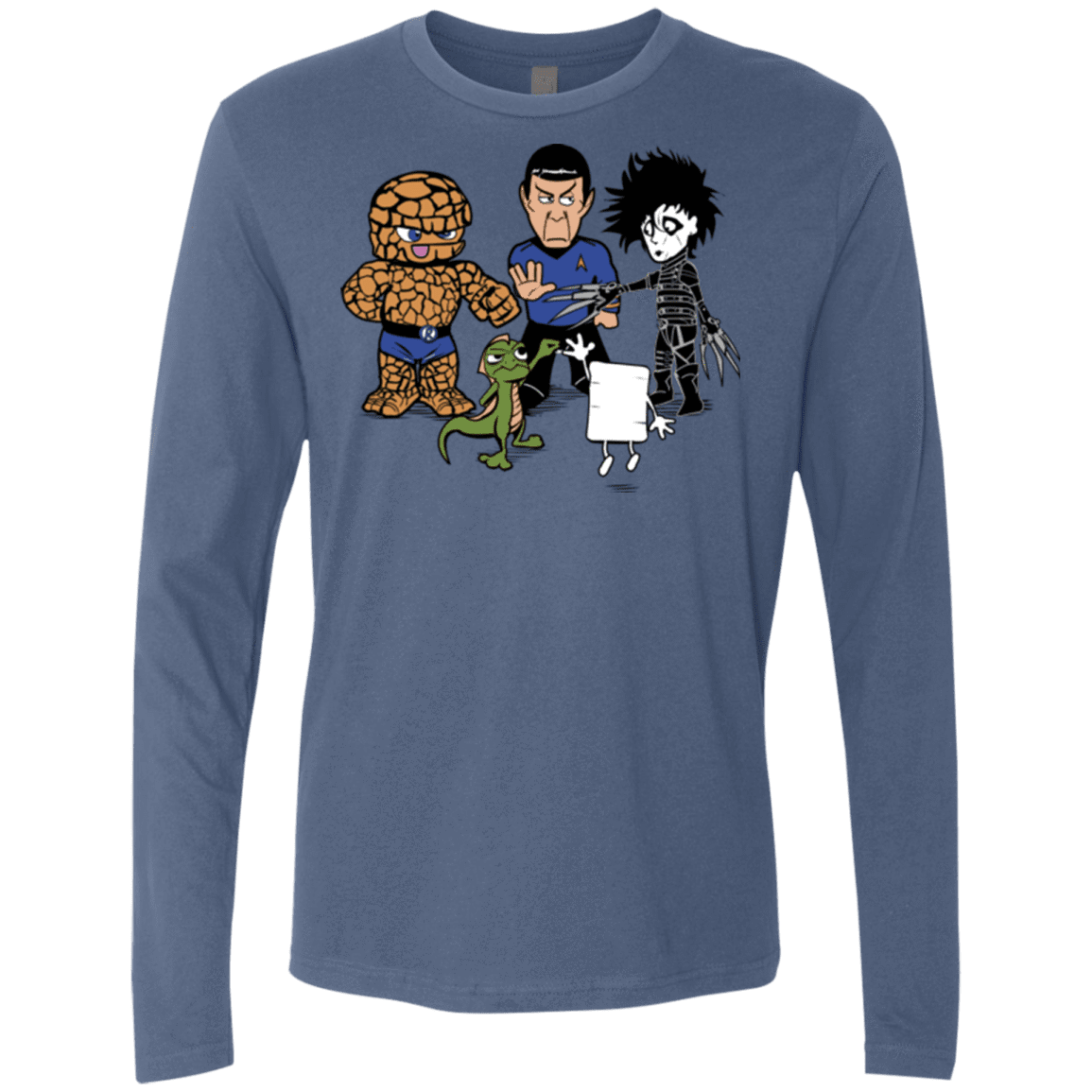 T-Shirts Indigo / Small Rock Paper Scissors Men's Premium Long Sleeve