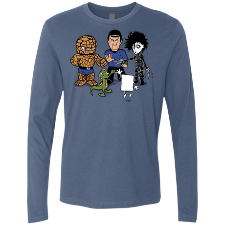 T-Shirts Indigo / Small Rock Paper Scissors Men's Premium Long Sleeve