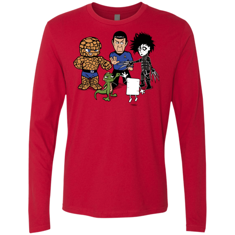 T-Shirts Red / Small Rock Paper Scissors Men's Premium Long Sleeve