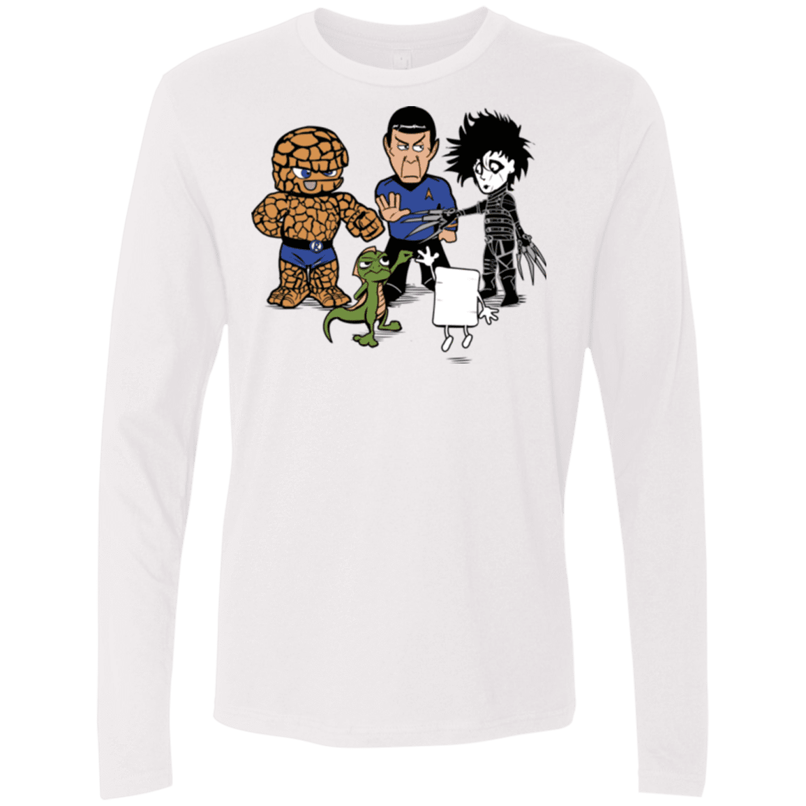 T-Shirts White / Small Rock Paper Scissors Men's Premium Long Sleeve