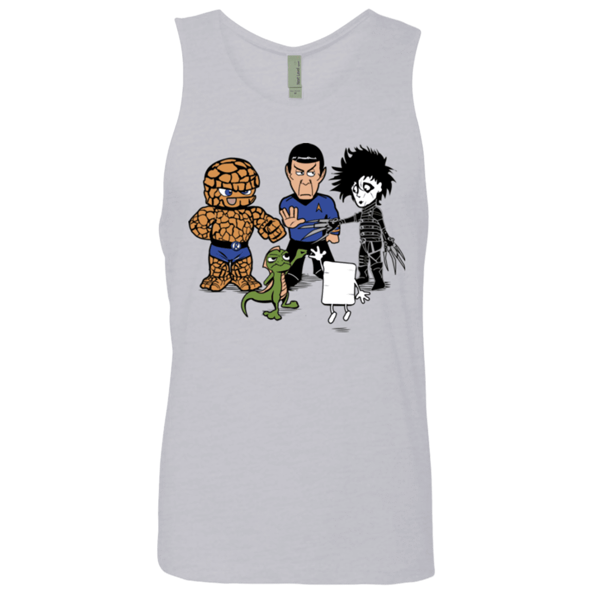 T-Shirts Heather Grey / Small Rock Paper Scissors Men's Premium Tank Top