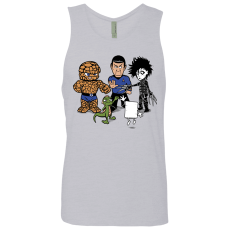 T-Shirts Heather Grey / Small Rock Paper Scissors Men's Premium Tank Top