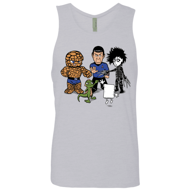 T-Shirts Heather Grey / Small Rock Paper Scissors Men's Premium Tank Top