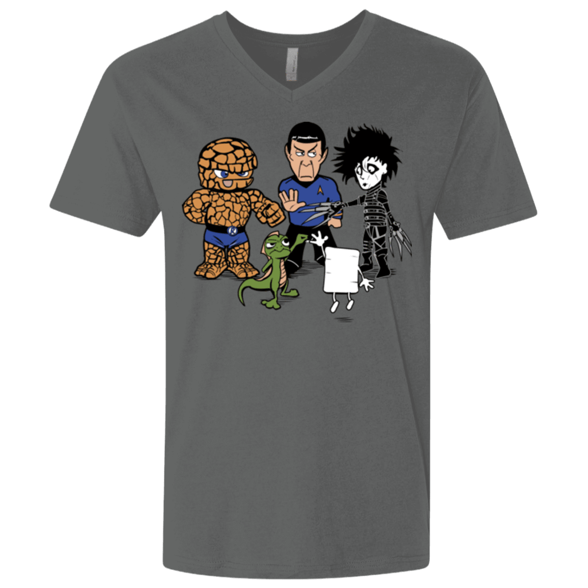 T-Shirts Heavy Metal / X-Small Rock Paper Scissors Men's Premium V-Neck