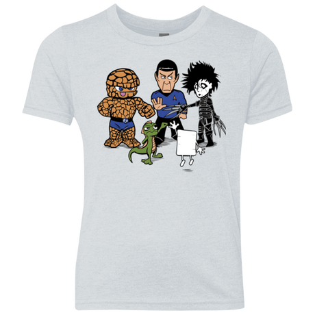 T-Shirts Heather White / YXS Rock Paper Scissors Youth Triblend T-Shirt