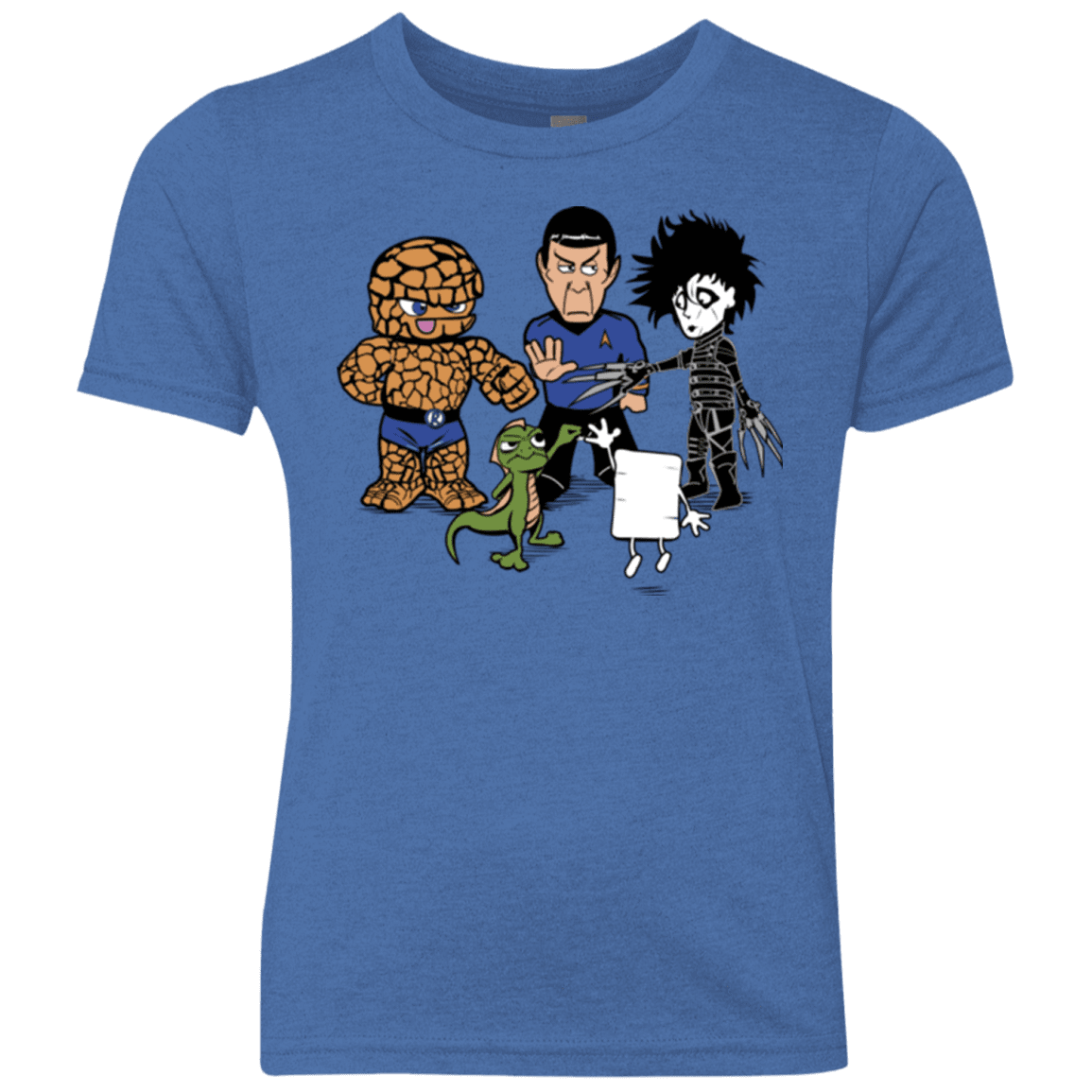 T-Shirts Vintage Royal / YXS Rock Paper Scissors Youth Triblend T-Shirt