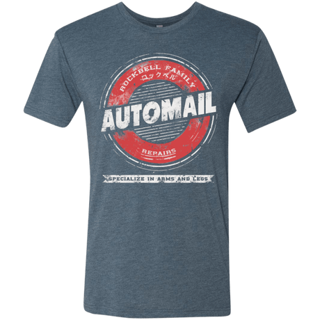 T-Shirts Indigo / Small Rockbell Automail Men's Triblend T-Shirt