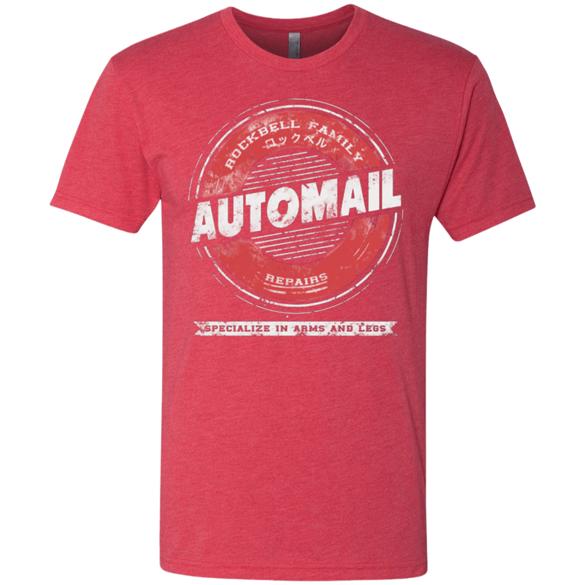 T-Shirts Vintage Red / Small Rockbell Automail Men's Triblend T-Shirt
