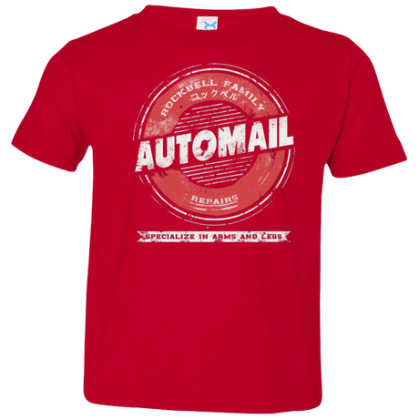 T-Shirts Red / 2T Rockbell Automail Toddler Premium T-Shirt