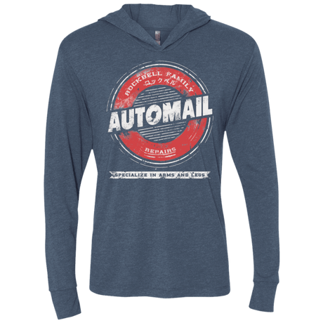 T-Shirts Indigo / X-Small Rockbell Automail Triblend Long Sleeve Hoodie Tee