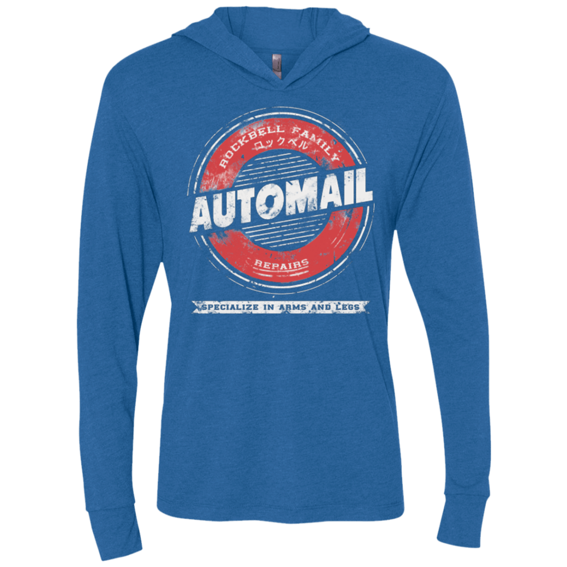 T-Shirts Vintage Royal / X-Small Rockbell Automail Triblend Long Sleeve Hoodie Tee