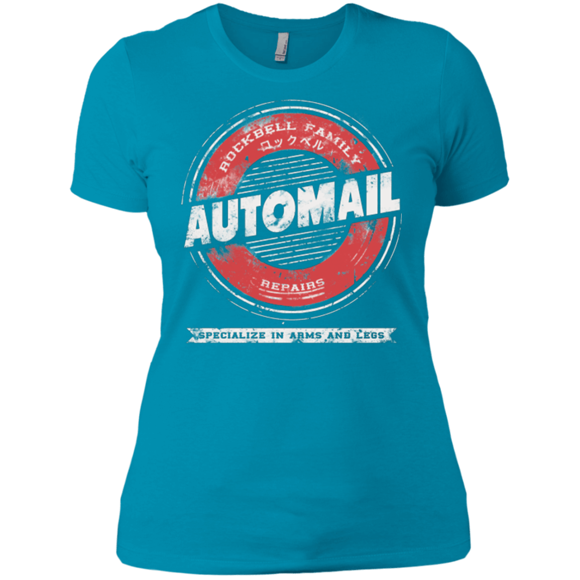 T-Shirts Turquoise / X-Small Rockbell Automail Women's Premium T-Shirt