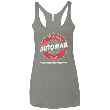 T-Shirts Venetian Grey / X-Small Rockbell Automail Women's Triblend Racerback Tank