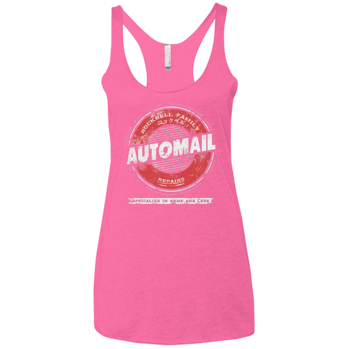 T-Shirts Vintage Pink / X-Small Rockbell Automail Women's Triblend Racerback Tank
