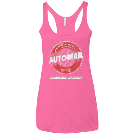 T-Shirts Vintage Pink / X-Small Rockbell Automail Women's Triblend Racerback Tank