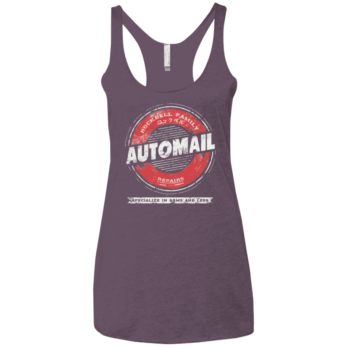 T-Shirts Vintage Purple / X-Small Rockbell Automail Women's Triblend Racerback Tank
