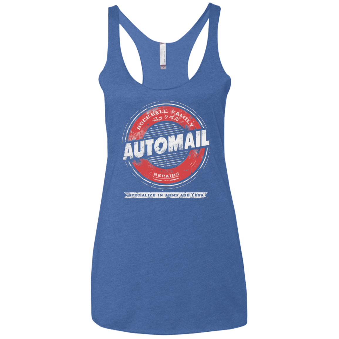 T-Shirts Vintage Royal / X-Small Rockbell Automail Women's Triblend Racerback Tank