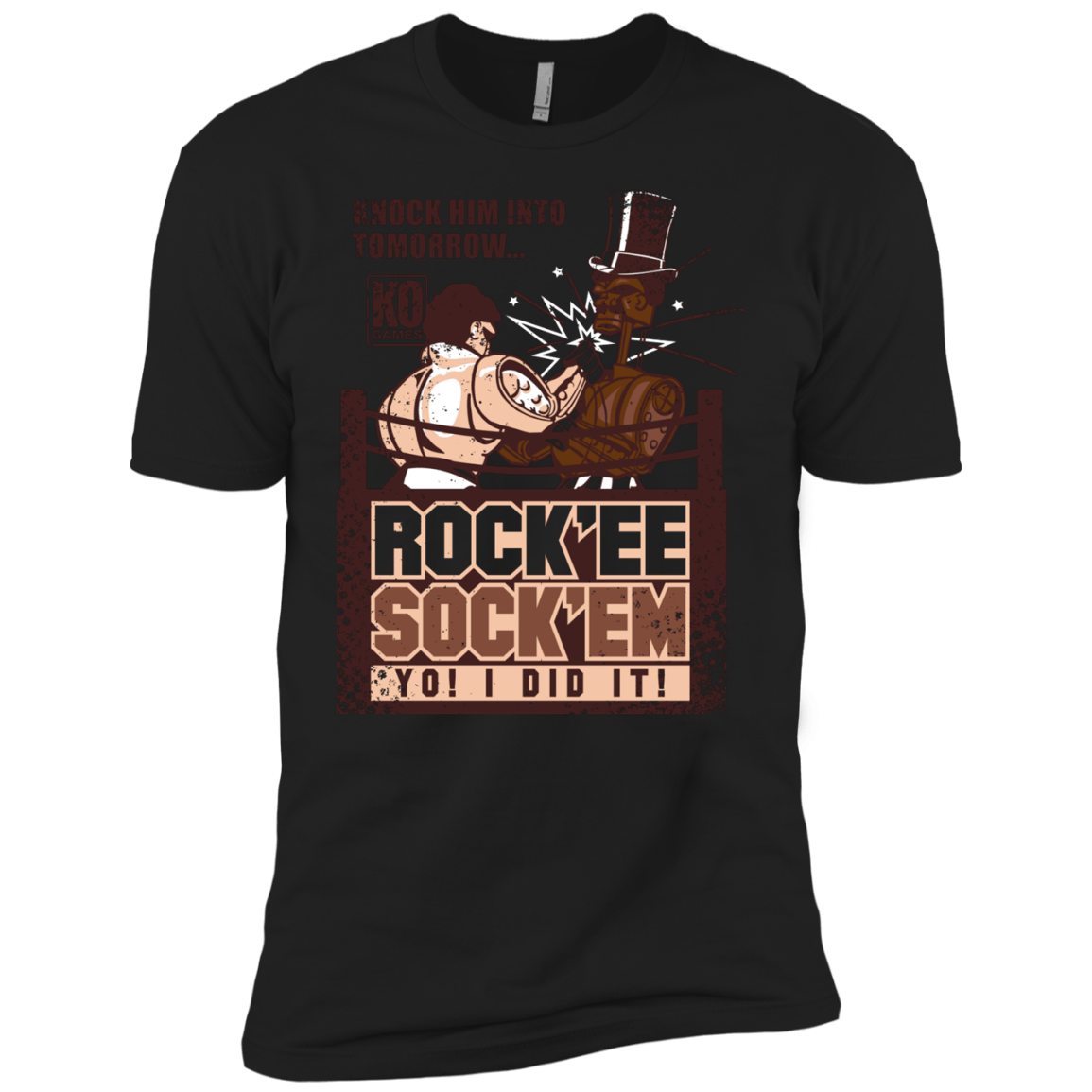 T-Shirts Black / YXS Rockee Sockem Boys Premium T-Shirt
