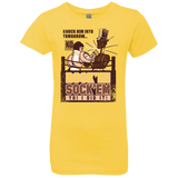 T-Shirts Vibrant Yellow / YXS Rockee Sockem Girls Premium T-Shirt
