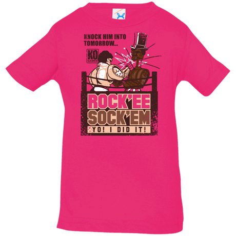 T-Shirts Hot Pink / 6 Months Rockee Sockem Infant PremiumT-Shirt