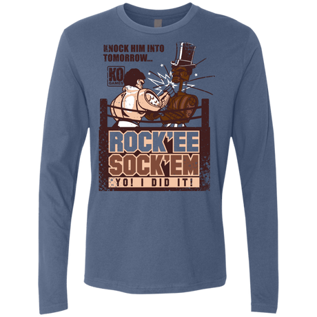 T-Shirts Indigo / Small Rockee Sockem Men's Premium Long Sleeve
