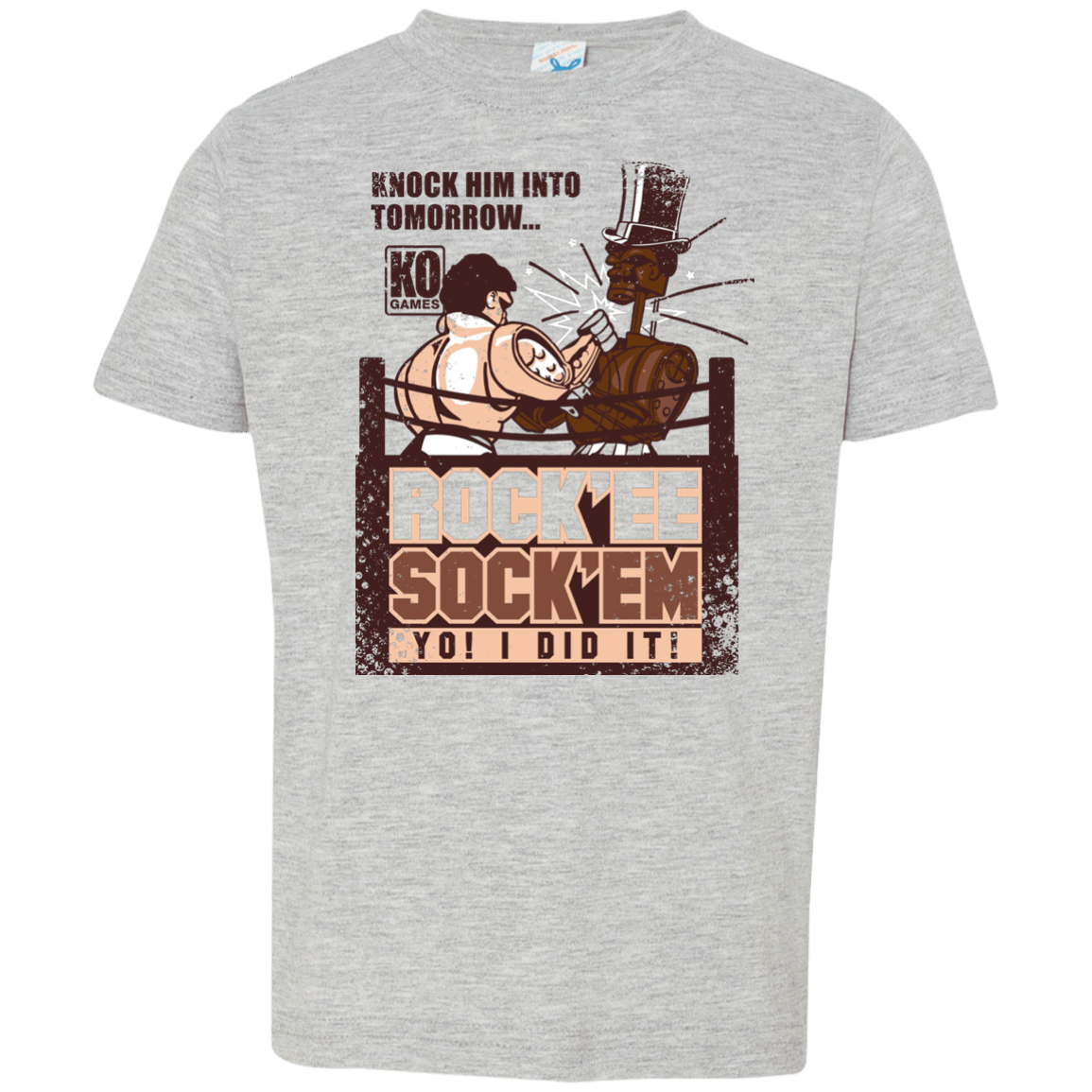 T-Shirts Heather / 2T Rockee Sockem Toddler Premium T-Shirt