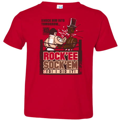 T-Shirts Red / 2T Rockee Sockem Toddler Premium T-Shirt