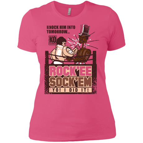 T-Shirts Hot Pink / X-Small Rockee Sockem Women's Premium T-Shirt