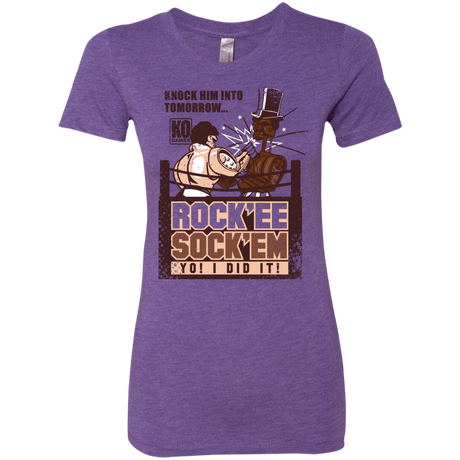 T-Shirts Purple Rush / Small Rockee Sockem Women's Triblend T-Shirt