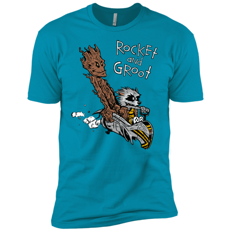 T-Shirts Turquoise / YXS Rocket and Groot Boys Premium T-Shirt