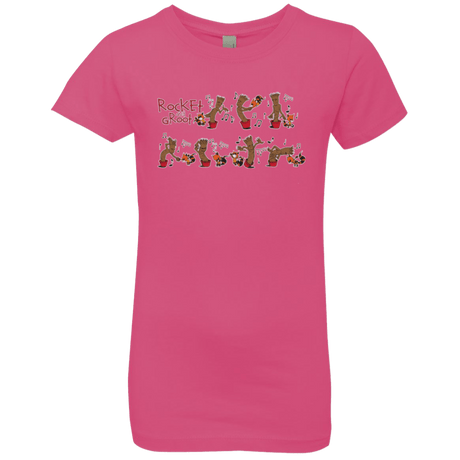 T-Shirts Hot Pink / YXS Rocket and Groot Girls Premium T-Shirt