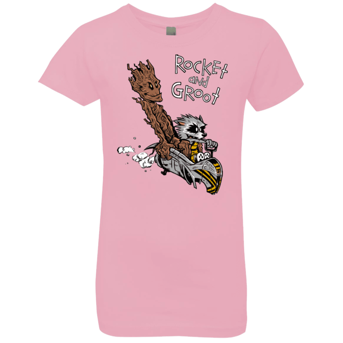 T-Shirts Light Pink / YXS Rocket and Groot Girls Premium T-Shirt