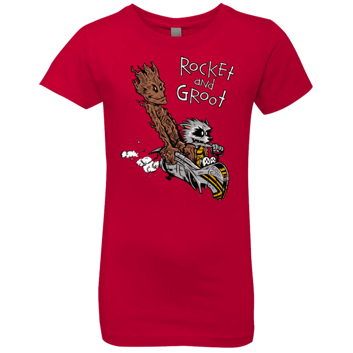 T-Shirts Red / YXS Rocket and Groot Girls Premium T-Shirt