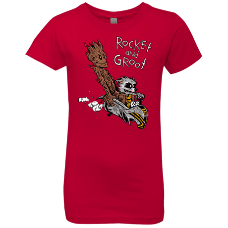 T-Shirts Red / YXS Rocket and Groot Girls Premium T-Shirt