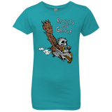 T-Shirts Tahiti Blue / YXS Rocket and Groot Girls Premium T-Shirt