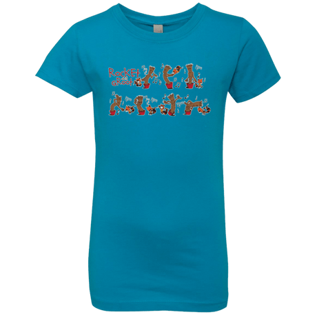 T-Shirts Turquoise / YXS Rocket and Groot Girls Premium T-Shirt