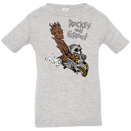 T-Shirts Heather / 6 Months Rocket and Groot Infant Premium T-Shirt