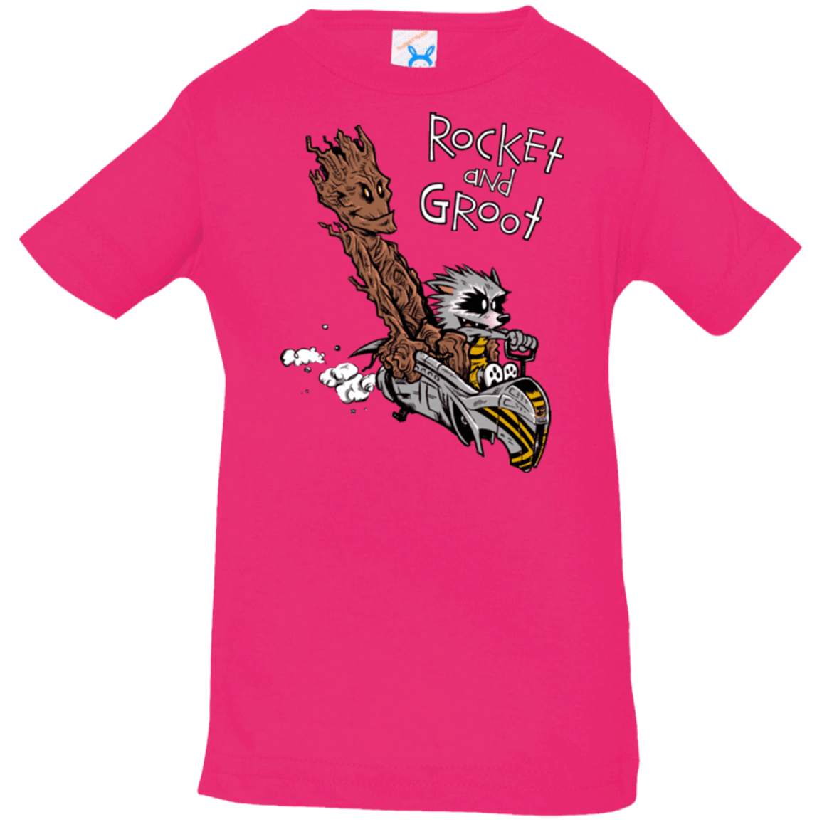 T-Shirts Hot Pink / 6 Months Rocket and Groot Infant Premium T-Shirt