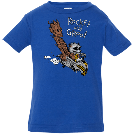 T-Shirts Royal / 6 Months Rocket and Groot Infant Premium T-Shirt