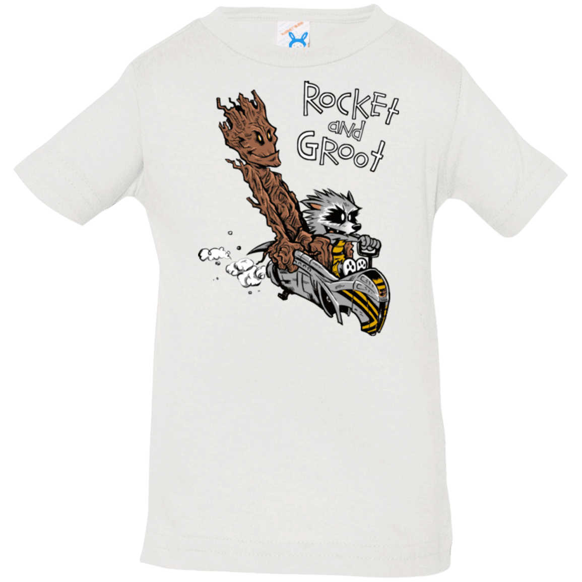 T-Shirts White / 6 Months Rocket and Groot Infant Premium T-Shirt
