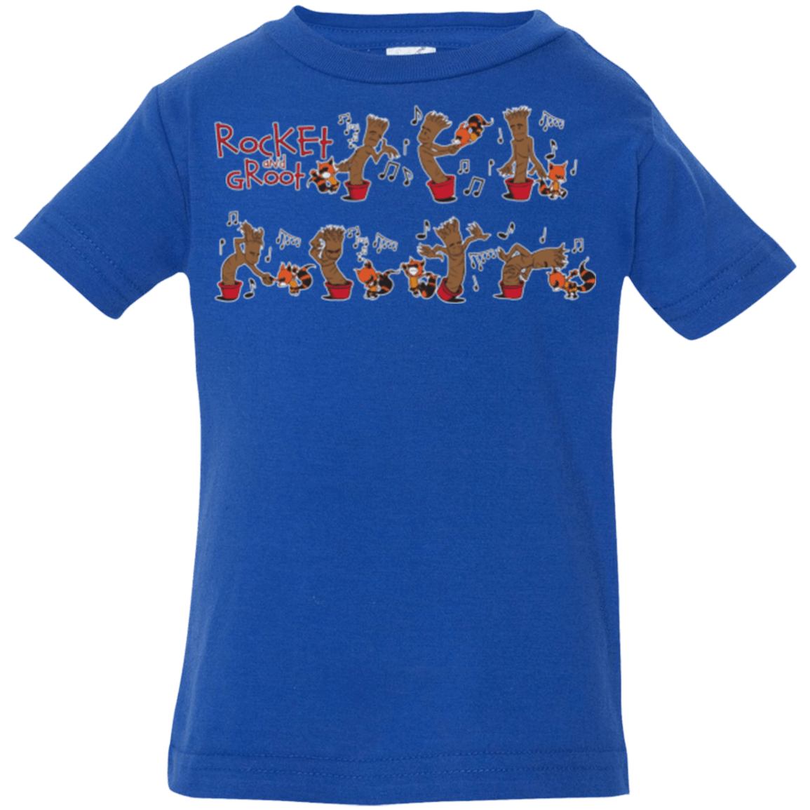 T-Shirts Royal / 6 Months Rocket and Groot Infant PremiumT-Shirt