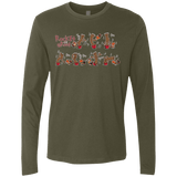 T-Shirts Military Green / Small Rocket and Groot Men's Premium Long Sleeve