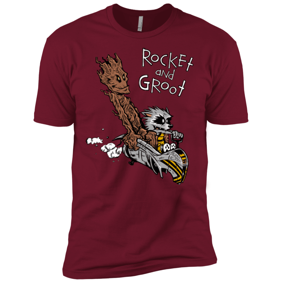 T-Shirts Cardinal / X-Small Rocket and Groot Men's Premium T-Shirt