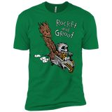 T-Shirts Kelly Green / X-Small Rocket and Groot Men's Premium T-Shirt