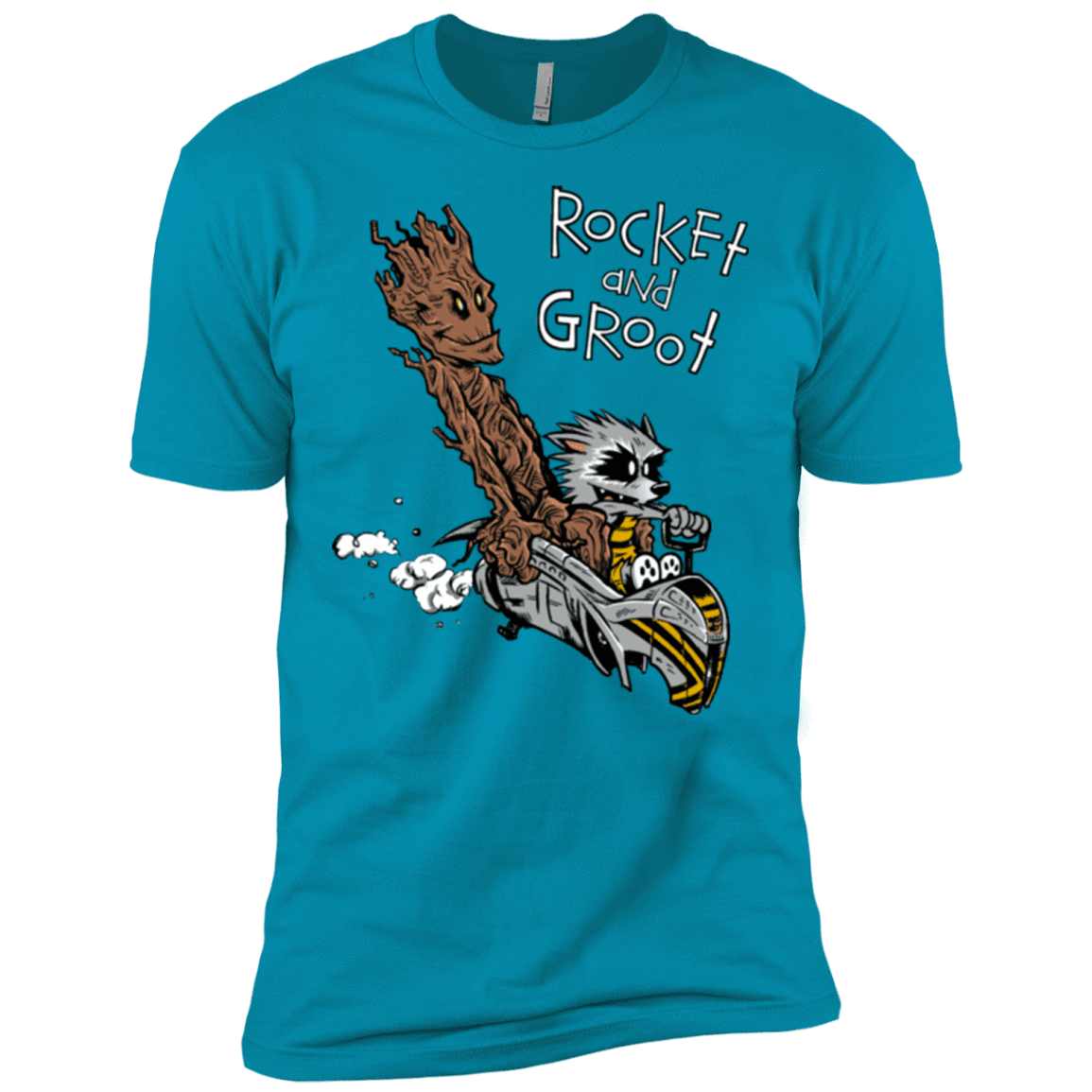 rocket and groot t shirt