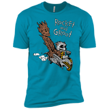 T-Shirts Turquoise / X-Small Rocket and Groot Men's Premium T-Shirt