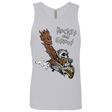 T-Shirts Heather Grey / Small Rocket and Groot Men's Premium Tank Top